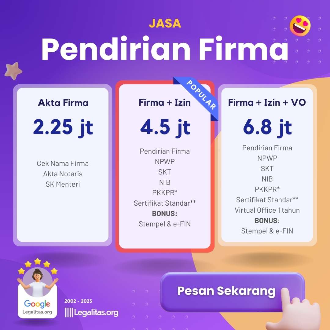 jasa pendirian firma